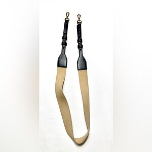 Black and Beige Adjustable Strap